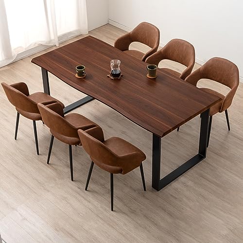 タンスのゲン ダイニングテーブルセット 6人用 7点セット 180cm ヴィンテージ調 おしゃれ 北欧 ダイニング 72610005(88142)【超大型商品】