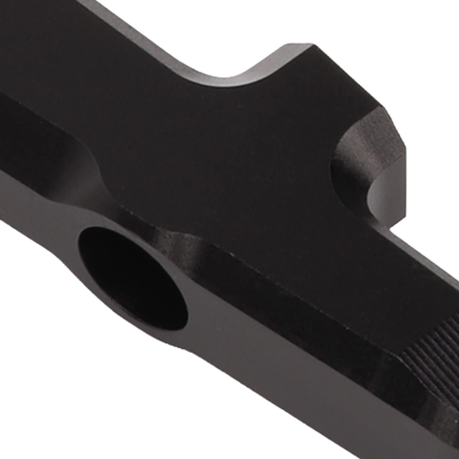 Asas de Agarre para Pasajero, Aleación de Aluminio, 2 Piezas, Barra de Agarre para Asiento Trasero de Motocicleta a Prueba de Viento para Modificación de Motocicleta (negro)