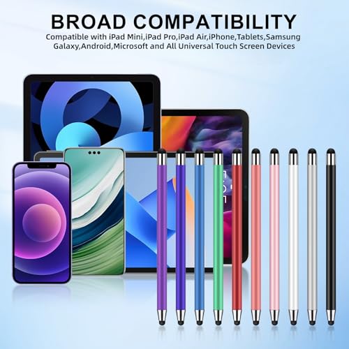 10Pack Stylus Pen,Stylus Pens for Touchscreen, 2-in-1High Precision and Sensitivity Stylus Pen for iPad,iPhone,Smartphones,Android and Tablets,All Universal Touch Screen Devices(10Stylus Pen+20 Tips) - Image 6