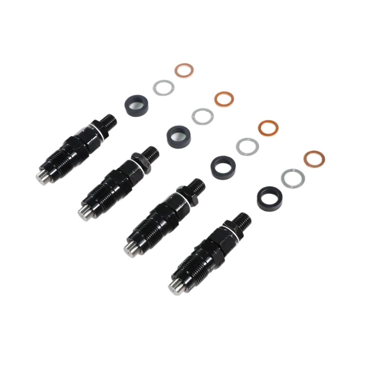 Hsugftmz One Color 4X Diesel Fuel Injectors For 2.5L 4D56 4D56t Engine Replacement