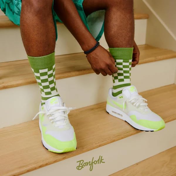 Checker Stripe Bundle – Unisex Cotton Crew Socks for Men & Women – Soft, Breathable, Reinforced Toe & Heel – One Size2