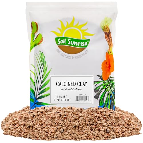 Soil Sunrise Calcined Clay Bonsai Soil Additive (4 Quarts) for Bonsai Tree Potting and Other Plants...