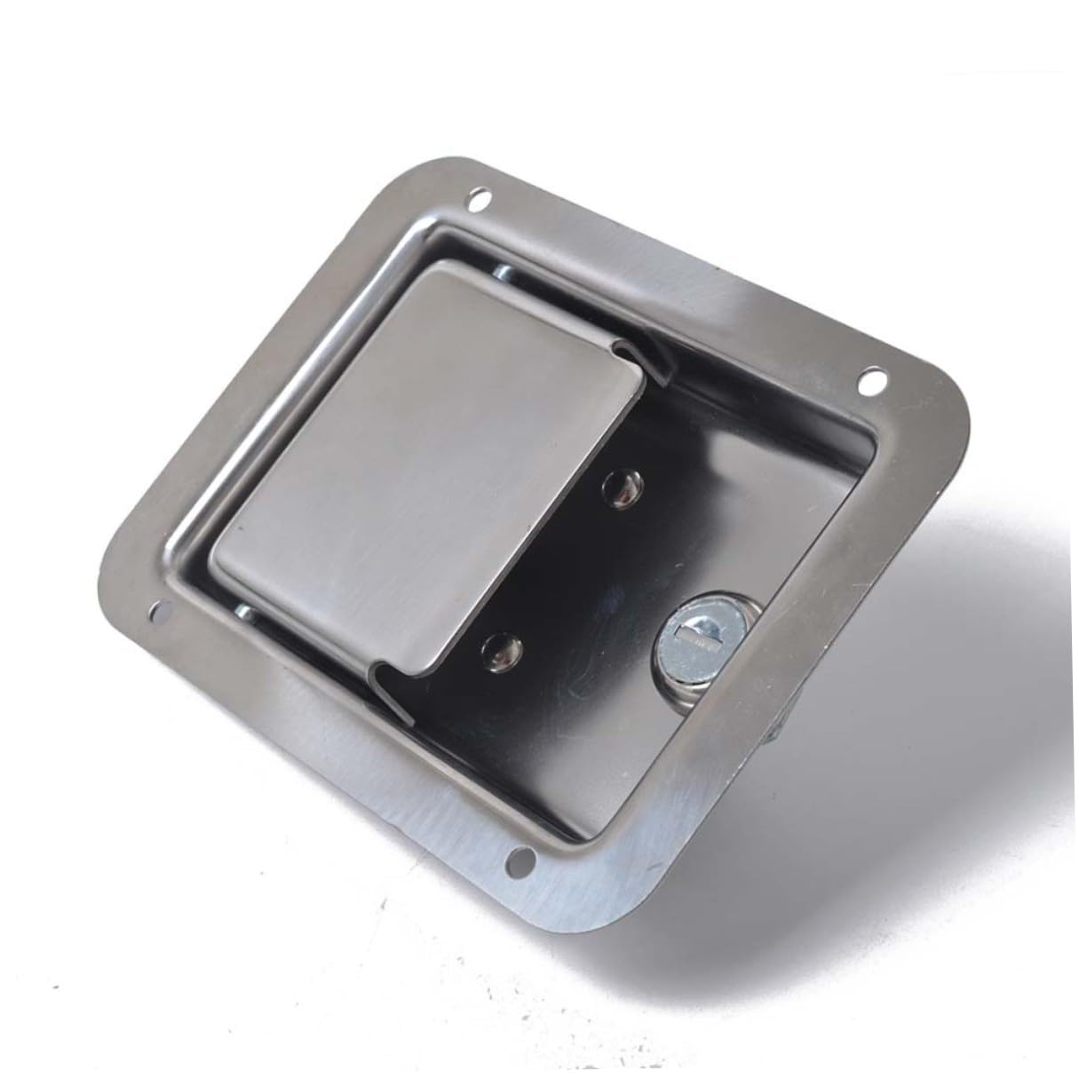 SOLUSTRE Anhängerschlösser aus Edelstahl mit Staubdichtem Heavy Duty Design 2 Stück für Mechanische Lkws und Boxen Geeignet für Schlechte Arbeitsbedingungen