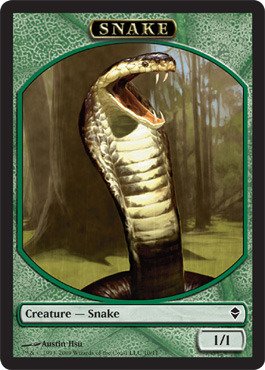 Magic: the Gathering - Snake Token - Zendikar : Amazon.co.uk