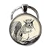 Produktbild Schlüsselanhänger mit Eichhörnchen-Motiv, Kunstschmuck, Tier, königlicher Eichhörnchen-Schmuck, Vintage-Charm, Glas, Foto-Schmuck