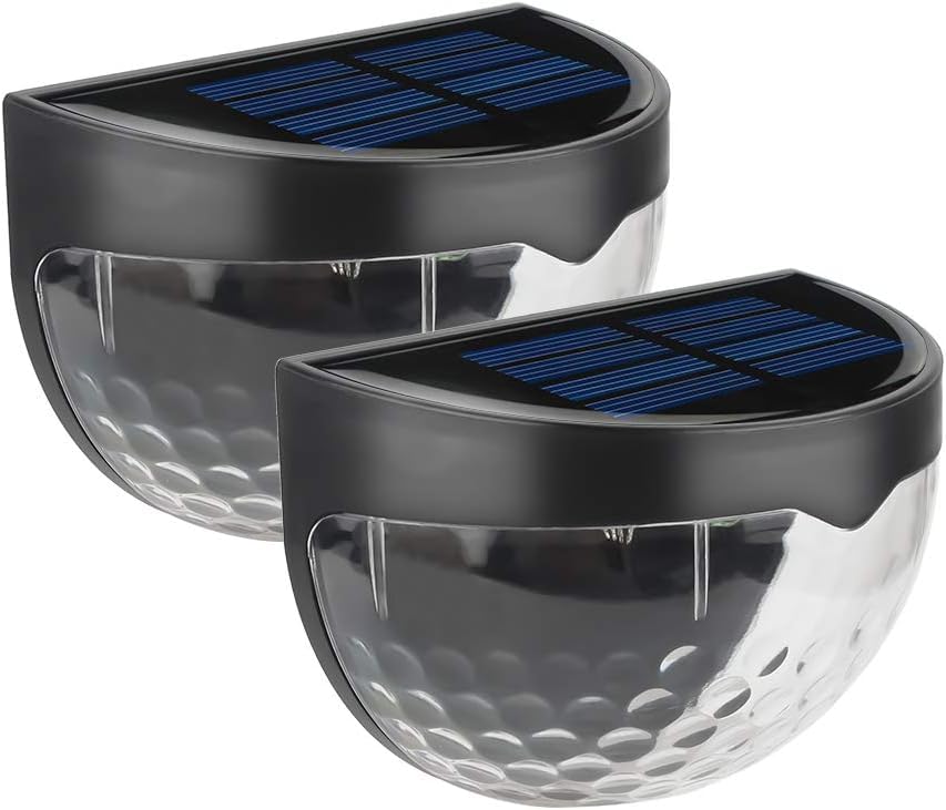 CPEX Auto On/Off Solar Deck Lights, Waterproof Semi-Circle LED Wall Lamps for Patio, Garden, Steps & Fence, Outdoor Landscape Accent Lighting with Durable Housing, Warm/White Glow-image-15