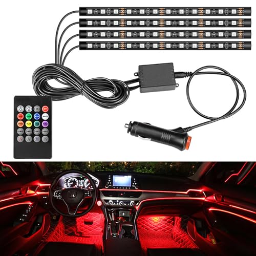 Kit 4 tiras LED RGB pre-cortadas impermeables de 8.66 pulgadas miniatura 1