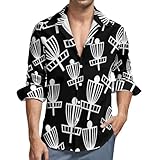 Photo Gallery disc golf - camicia da uomo a maniche lunghe, con bottoni, stile casual, con tasca, stile:, xs Photo Gallery disc golf - camicia da uomo a maniche lunghe, con bottoni, stile casual, con tasca, stile:, xs