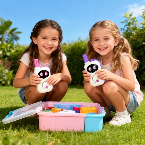 Image of Dinosaur Children's walkie Talkie, a Cartoon mini Designed Exclusive walkie Talkie, Suitable for Boys and Girls for Outdoor Exploration, Camping, Hiking Toys, Christmas, Birthday Gifts