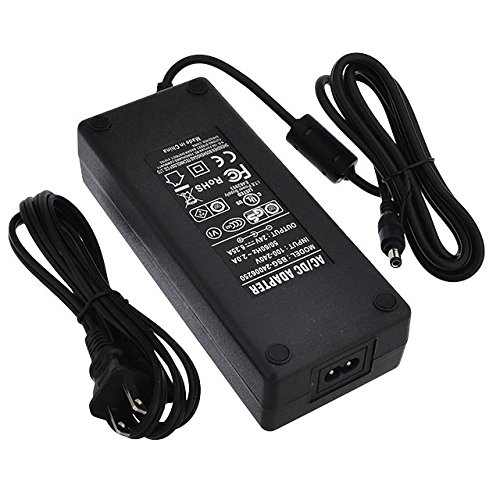 JOVNO 24V 6A 144W Power Supply Adapter - AC To DC Converter With 5.5x2.5mm Plug For LED Strips, CCTV, Monitors, Pumps