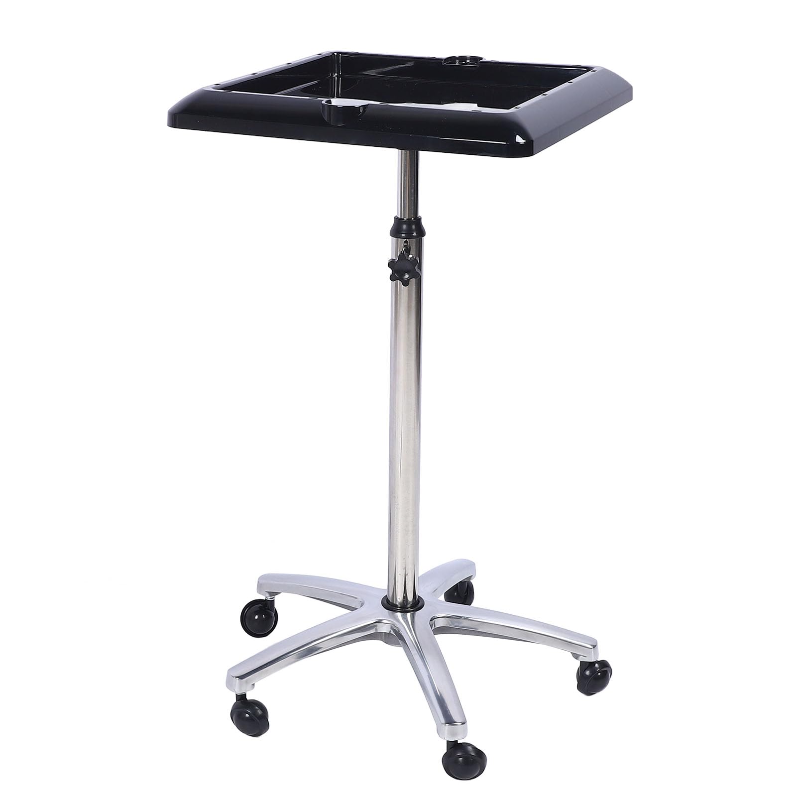 Generic Carro con Bandeja para Salón, Carro con Bandeja Rodante para Peluquero Duradero, Ruedas Flexibles, para Extensión de Cabello para Salón de Pelucas, 40 X 40 X 70 Cm a 40 40 110 Cm