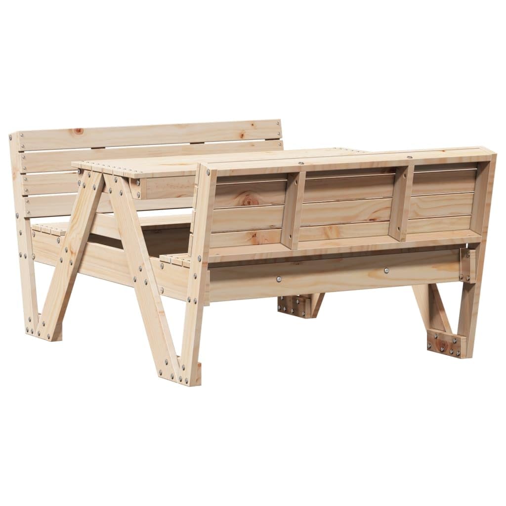 Item-Tavolo da picnic per bambini 88x122x58 cm legno massello di pino, tavoli da esterno all'aperto