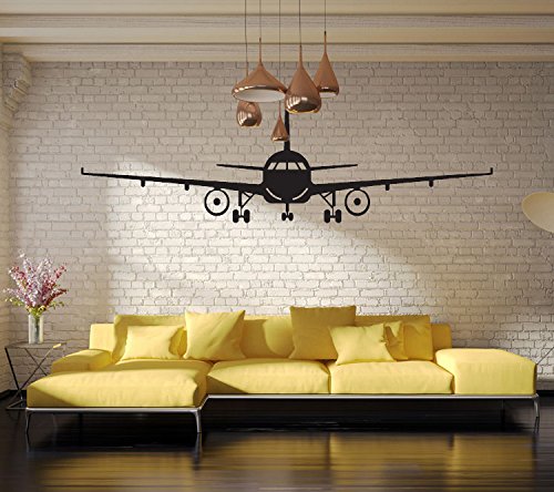 3D Airplane Wall Stickers Wall Decor Airplane Wall Art Decal Decoration Vinyl Stickers Removable Airplane Wallpaper,XL(59X100cm)