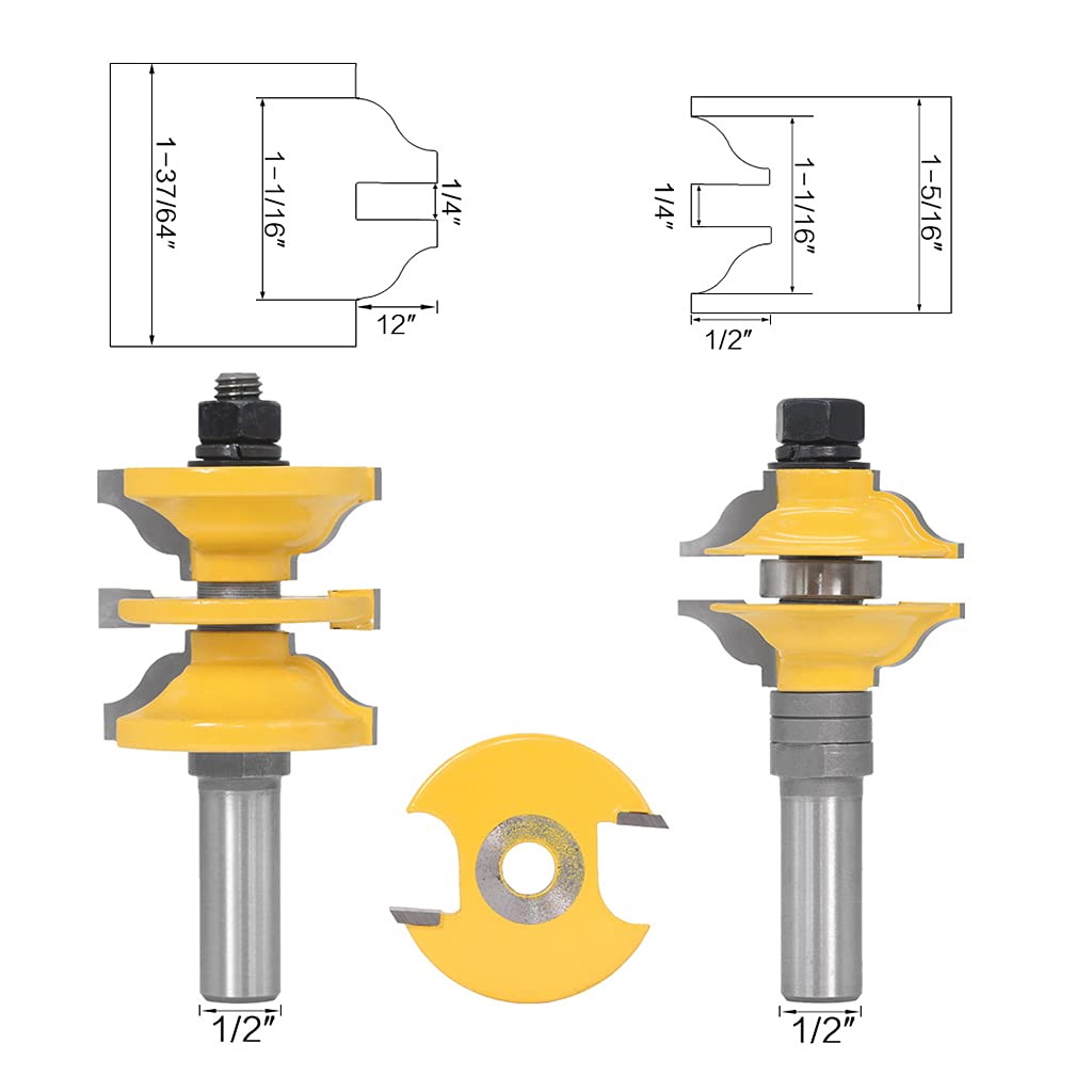 Fraise à tige de 12 mm pour portes intérieures. Une belle fraise stable et durable