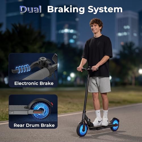 Image of Electric Scooters - Electric Scooter Adults, 1200W /1000W /500W Motor, 10'' /8.5'' Tires, 28 /25 /23 /21Miles, APP Control E Scooter for Teens
