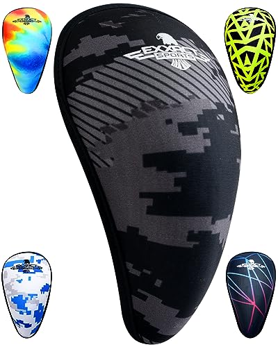 Exxact Sports Lightweight Athletic Cup Mens - Youth Baseball Cup For Superior Support And Comfort, Boys Cups For Sports Softball Football Lacrosse Hockey, Sports Cup For Men (Medium, Black Camo) #TOP24
