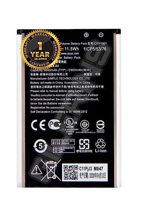 Image of Original [C11P1501] Battery for ASUS Zenfone 2 Laser 5.5 inch /6 inch Selfie ZE550KL ZE601KL Z00LD Z011D ZD551KL Z00UD Battery with 1 Year Warranty *****(A0248)