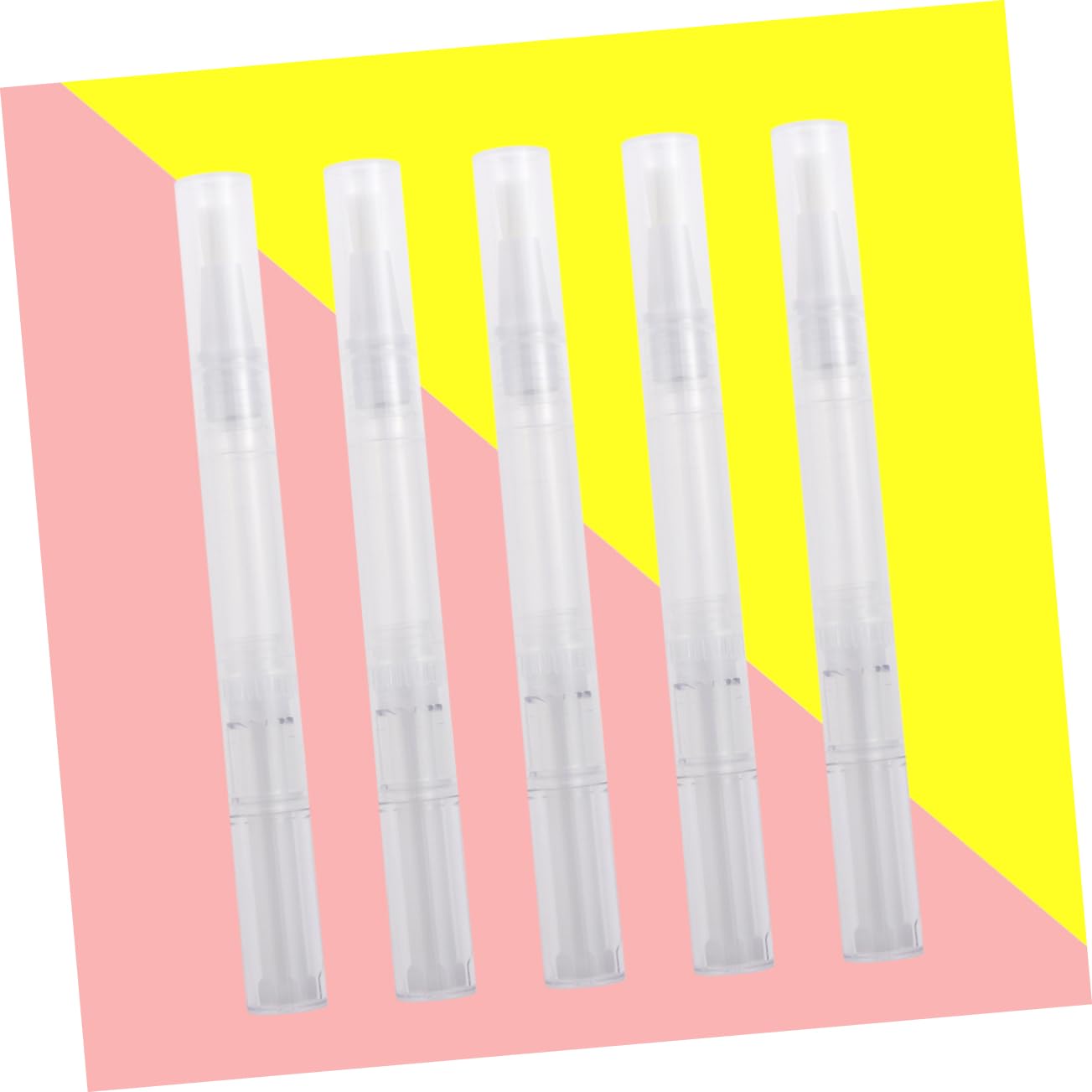 minkissy 3sets Empty Nail Oil Pens 3ml Nail Oil Pen Brush Tip Applicator Cuticle Growth Liquid 10pcs*3