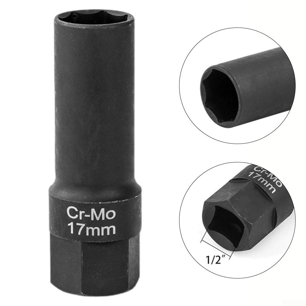 Zestaw kluczy nasadowych, 7-kątowy adapter grzechotkowy 17 mm do zastosowań antykradzieżowych opon samochodowych