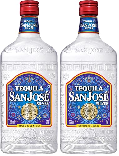 San Jose Silver Tequila, 700ml (Lot de 2)