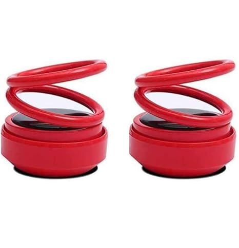 Jeet Enterprises Solar Energy Rotating 360 Degree Ring Car Air Freshener (Red)