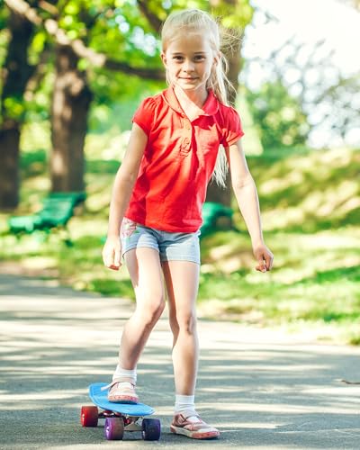 Duufin 12 Pairs Kids Girls Crew Socks Mid Cut Casual Athletic School Socks for Girls Kids4