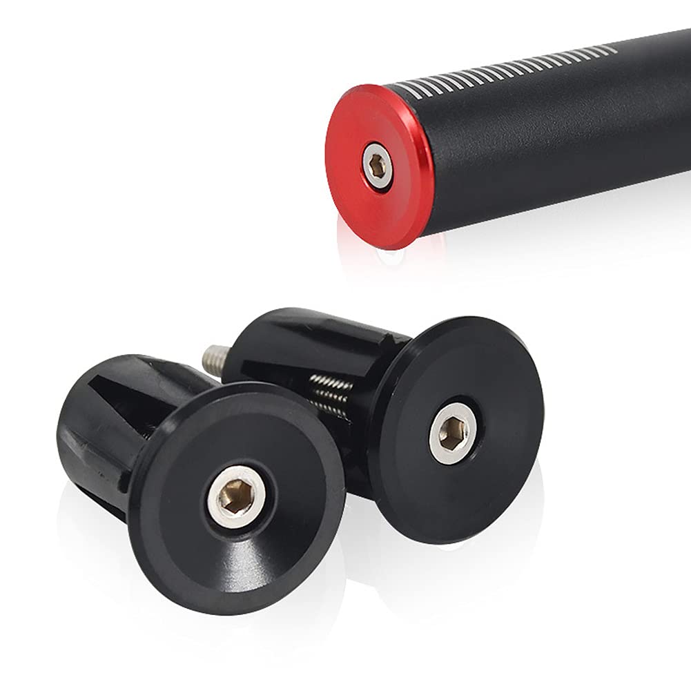 iSpchen Lenkerstopfen Fahrrad Lenker Endstopfen Lenkerendkappen Aluminiumlegierung Lenker Endkappen Fahrradgriff Stecker für Mountainbike Rennrad Lenker Stopfen Sport & Freizeit