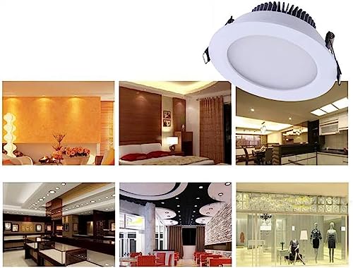 Downlight encastré LED blanc variable plafonnier mince lumière jour - 6