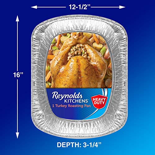 Reynolds Kitchens Heavy Duty Aluminum Pans For Roasting, 16X13 Inch, Pack Of 3 #TOP1
