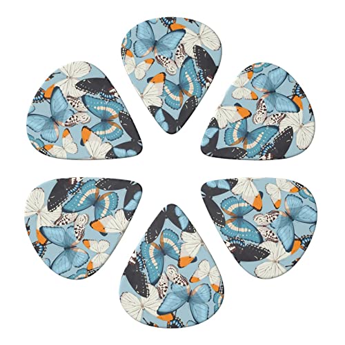 Butterfly Lot de 6 médiators pour guitare acoustique, guitare électrique, basse, ukulélé – fins, moyens et épais - Les Beatles, Paul McCartney, John Lennon, RIngo Starr, George Harrison Butterfly Lot de 6 médiators pour guitare acoustique, guitare électrique, basse, ukulélé - fins, moyens et épais – Image 5