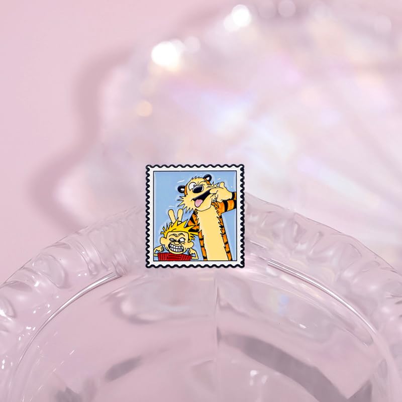 Image of Cute Enamel Pins Cartoon Lapel Pin Brooch Badge for Backpack Jackets Funny Tiger Pins for Gift Anime Enamel Pin for Clothing Hat Decoration
