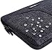 DOMISO 10.1 Inch Waterproof Laptop Sleeve with Back Handle Canvas Case Protective Bag Compatible for 10.1-10.5 Inch Laptops/eBooks/Kids Tablets/iPad Pro/Yoga Book/Asus/Acer, Dark Grey