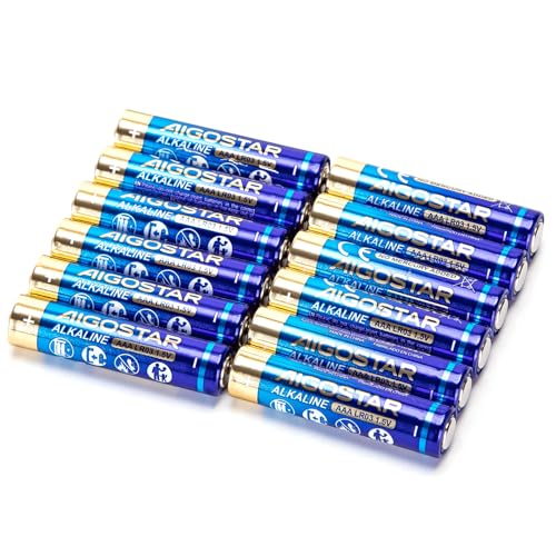 Pila alcalina Tipo AAA (LR03) 1,5 V, Paquete de 12 Unidades, Ideal para Dispositivos electrónicos y Juguetes.