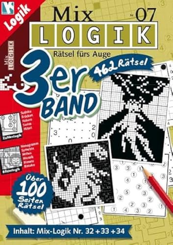 Mix Logik 3er-Band Nr. 7: Rätsel fürs Auge / Inhalt: Mix-Logik Nr. 32+33+34