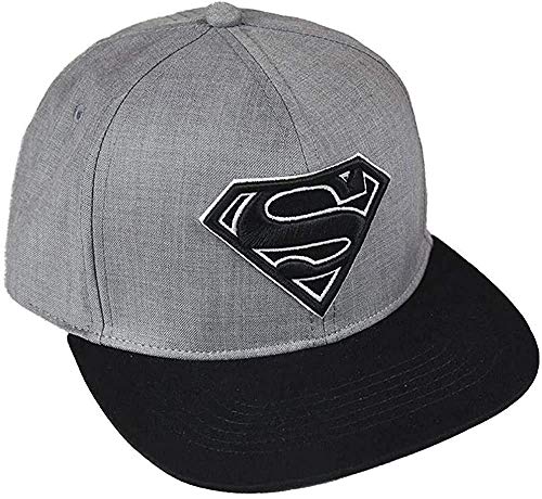 Cerda 133134 Gorra Visera Plana Superman - Gris - Talla 58