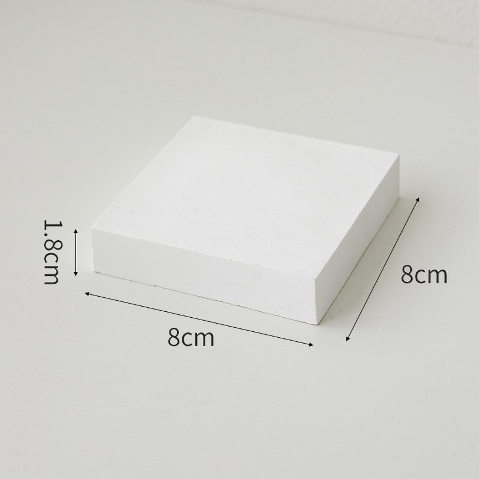 UGPLM Jewelry Display Stand Buffet Riser Bracelet Storage Scrunchie Figure Toy Display Holder Cake Stand for Stores Party Tabletop, Cuboid 8x8x1.8cm