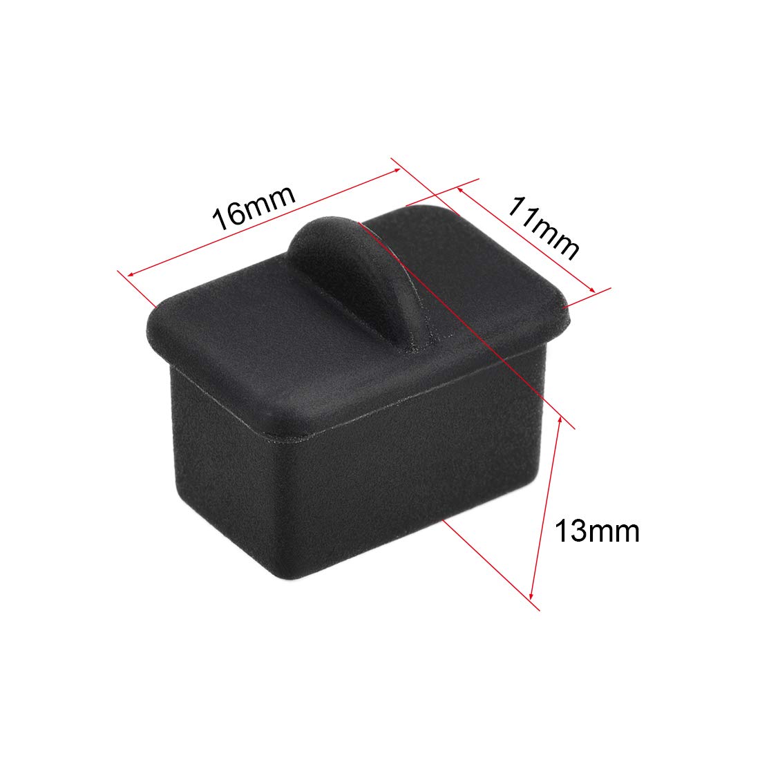 5pcs Capuchons Silicone Anti-Poussière Port SFP - Noir - Protection Connecteurs Réseau