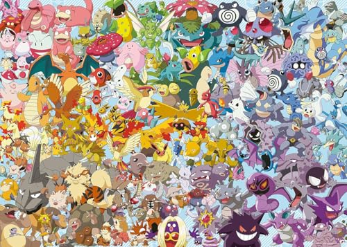 Puzzle 1000 Pezzi Pokemon Challenge? | Puzzle Per Adulti E Tutta La Famiglie | Dimensione Di 70x50 Cm | Regalo Adulti | Regali Natale - Gadget - Immagine 3