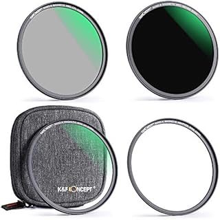 K&F Concept 72mm Magnetic Lens Filter Kit - UV CPL ND1000 Magnetic Adapter Ring Optical Glass Camera Filter Pouch Quick Swap System