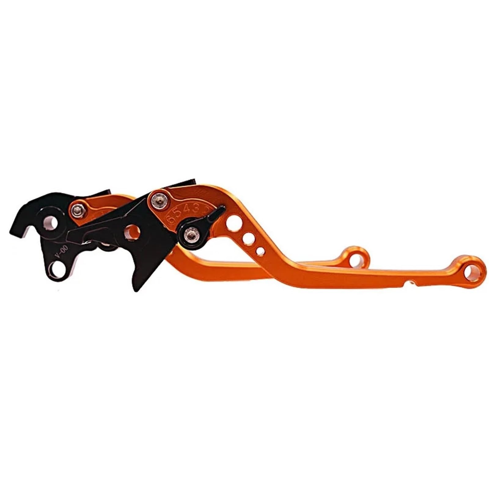 BAYSGCQ Motorbike Brake Levers Fit for Ducati 848/EVO MULTISTRADA 1200/S Streetfighter S 848 Monster 1200 CNC Adjustable Brake Clutch Levers(Orange,Short)