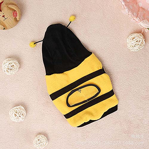 Pet Bee Halloween Costume,Dog Hoodies Cat Holiday Cosplay Warm Clothes Puppy Cute Hooded Coat Christmas Outfits For Cat And Small Dogs(18) #TOP4
