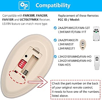35T1 Ceiling Fan Remote Control 
