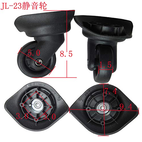 Luggage Wheel,Luggage Suitcase Wheels, 360 Degree Swivel Luggage Mute Wheel Suitcase Replacement Repair Wheels Parts Spinner (23#)2