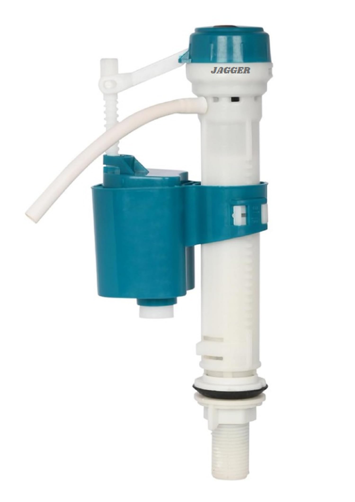 JAGGER JAG347 Plastic Anti-Siphon Toilet Flush Tank Fill Valve Adjustable 6" to 10" Flush Tank Ball Cock Repair Kit Suitable for One and Two Piece Toilets Commodes (UNIVERSAL FLUSH VALVE, 1)