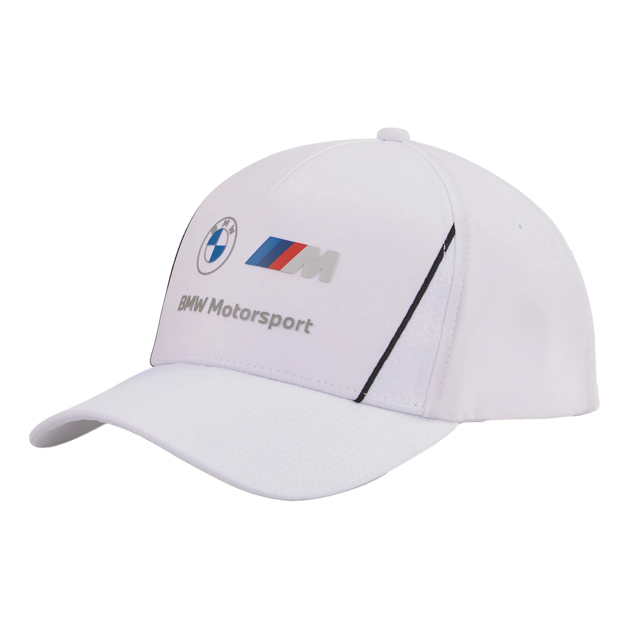 BMW M Motorsport Adjustable Snapback Baseball Hat (White)