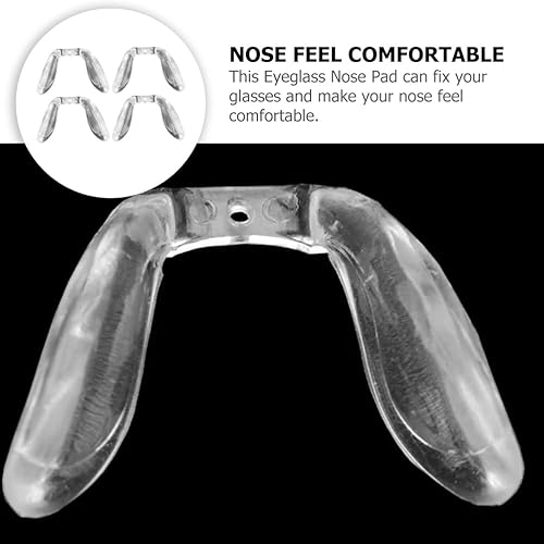 Miniatura 4 de FOMIYES 4 almohadillas para la nariz en forma de U, puente de silicona suave, almohadilla de nariz antideslizante para lentes de montura completa,