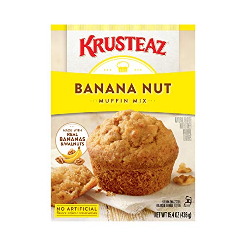 Krusteaz Banana Nut Supreme Muffin Mix, 17.1-Ounce Boxes (Pack of 12)
