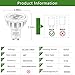 SZGMJIA GU10 LED Bulbs, LEDMEI 6 Pack GU10 Led Light Bulbs, 50W Halogen Bulb Equivalent, 120 Volt, 6.5W 550lm, 4000K Natural White, 40° Beam Angle Spotlight, UL Listed, Non-Dimmable
