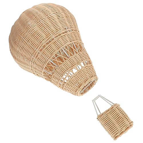 Generic Handmade Rattan Air Balloon Hanging Hot Air Balloon Decor for Kids Wedding Birthday Home Decor