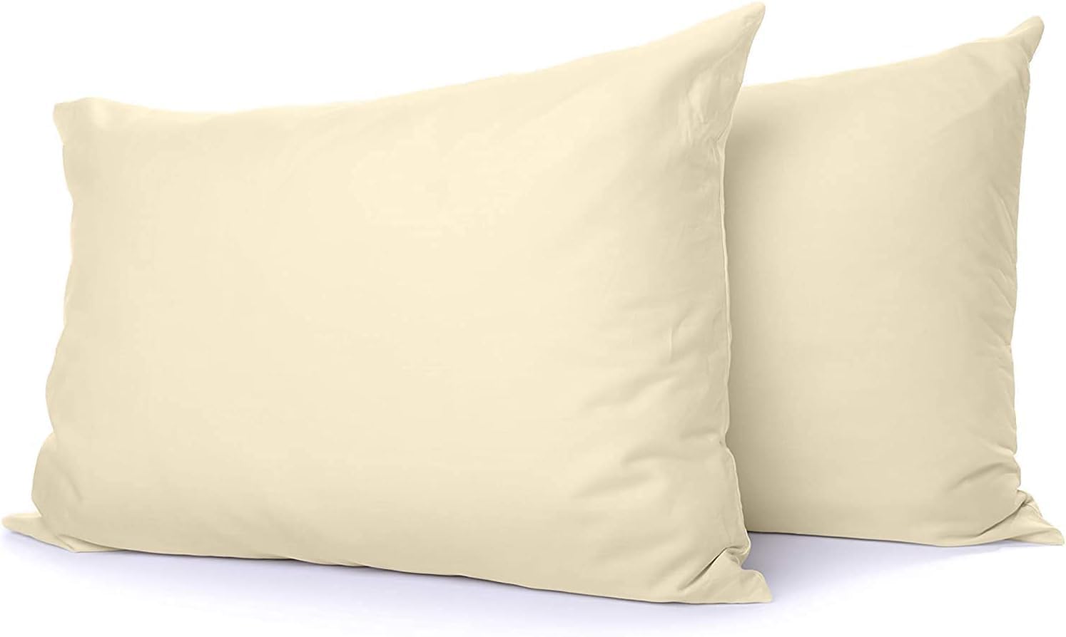 Comfort Beddings 2 Pack Pillowcases, 50x75cm Standard Pillow Covers, Premium Cotton-Polyester Blend